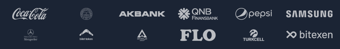 Stratejik Ortaklar - Coca-Cola, Akbank, QNB Finansbank, Pepsi, Samsung, Mercedes-Benz, Bilet Token, Aksaya Tokens, FLO, Turkcell, Bitexen